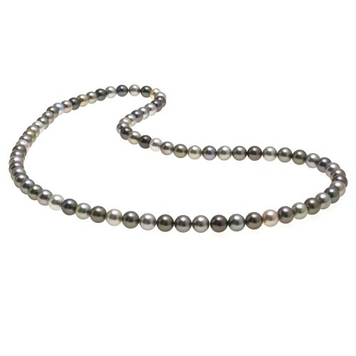 Perlencollier. Mehrfarbige Tahitiperlen. Teilbar in Collier und Armband.