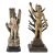 Zwei hl. Sebastiansfiguren. Holz, übergangene Farbfassung. Lateinamerika. Besch., rep. H. 23,5 -27 cm.