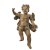 Putto. Süddeutsch 18./19. Jh. Schwebender Putto. Holz, rückseitig flach gearbeitet. Flügel montiert. Oberfläche mit Beize angelegt. Ein Finger fehlend, starke Alterungsspuren, rest. H. 78 cm.