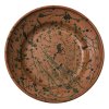 Schale. Niederbayern, wohl Kröning. Irdenware, gespritzter Dekor. Min. best., rest. ø 40 cm.