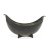 Navettförmiges Gefäß. Bronze. Fußgestell fehlt. China. H. 14 cm, L. 26 cm.