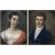 Franken, 19. Jh. Zwei Porträts eines jungen Mädchens und eines jungen Mannes. Pastell. Je ca. 47 x 37 cm. Unsign.