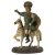 19. Jh. Hl. Martin, in der linken Hand eine Lanze haltend, die Rechte emporstreckend, auf seinem Pferd sitzend. Holz, übergangene Farbfassung. Besch., best. H. 45 cm.