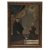 Votivtafel. Knieender Heiliger, darüber Engelsköpfe in Wolken, gegenüber Betender Votand mit Rosenkranz. Dat. 1771. 19 x 14 cm.