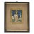 Wohl 2. H. 15. Jh. Miniatur eines Heiligen. Darstellung eines Heiligen, womöglich aus einem Stundenbuch. Mischtechnik/Papier. Alterungsspuren. Gerahmt und hinter Glas. 6,2 x 5 cm.