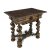 19. Jh. Tisch, Renaissance Stil. Nussbaum massiv/furniert. Gebrauchsspuren. 79 x 90 x 60 cm.