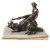 Österreich, 19./20. Jh. Wiener Bronzefigur auf Marmorplatte montiert. Kleinplastik zeigt eine nackte jugendliche Frau auf einem Faun sitzend, der sich als Schnecke getarnt hat. Alterungsspuren, best. und rest., kleine Risse im Marmor. H. 11,5 cm.