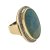 Ring mit Opal, Brillantentourage, Gold.