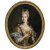Frankreich, 18. Jh. Brustporträt eines junges höfischen Mädchens. Öl/Lw. 104 x 83 cm. Doubl., rest. Unsign.