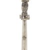 Mariensäule. Silber, Holzkern. Ein Stern (Strahlenkranz) fehlt. H. 19,5 cm.