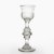 Pokal. Farbloses Glas, Schliffdekor. Dat. 1811.