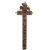 Reliquienkreuz. Oberammergau. Holz, geschnitzt. L. 36 cm.