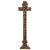 Standkreuz. Holz, wohl Buchsbaum, geschnitzt. Oberammergau. H. 36 cm.