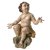 Putto auf Wolke. Holz, übergangene Farbfassung. Besch., Teile fehlen. H. 47 cm.