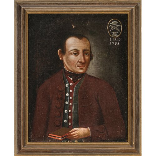 Österreich, Ende 19. Jh. Halbfigur, Porträt eines Herrn. Öl/Lw. 62 x 47 cm. Monogr. 