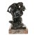 Hinterseher, Josef. Pan mit Nymphe. Bronze. H. 25 cm. Sign. Auf einem Marmorsockel (H.4 cm) montiert. Sockel min. best.