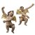 Zwei Putti, schwebend. Italien. Holz, Inkarnatfassung. Besch., rep., Flügel erg. H. 41-45 cm.