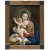 Hinterglasbild. Wohl Staffelseegebiet, 19. Jh. Mutter Gottes mit Jesuskind. Tempera/Glas. 29,5 x 23 cm.