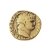 Aureus - Goldmünze. Kaiser Nero, in Rom geprägt. ø 1,7 cm. Mäßiger Erhaltungszustand, Rand nachträglich bearbeitet.