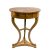 Tisch. Süddeutsch, 19. Jh. Nussbaum furniert. Mit Schublade. H. 77 cm, ø 61,5 cm.