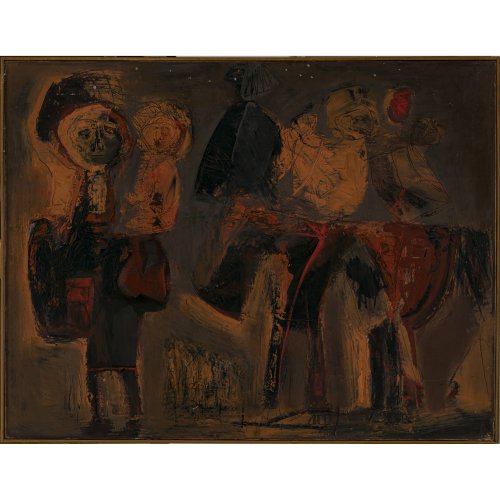 Waim, Toni. Hl. Familie. Öl/Lw. 70 x 90 cm. Unsign.