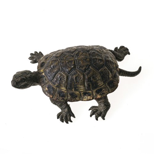 Wiener Bronze, Schildkröte. L. ca. 13 cm.