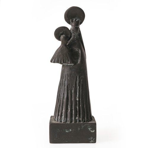 Oblak, Slavko. Moderne Darstellung der Mutter Gottes. Bronze. H. ca. 20 cm. Monogr.