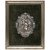 Medaillonbeschlag. Süddt., 18./19. Jh. Reliefbild der Mutter Gottes mit Kind. Silber, punziert. 14,5 x 12,5 cm.