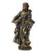 Hl. Petrus. Süddt., 18. Jh. Holz, übergangene Farbfassung. H. ca. 56 cm. Rep., ein kleiner Finger geklebt, ein Zeigefinger fehlend, Alterungsspuren.