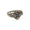 Ring. Diamantbesatz. Alterungsspuren.