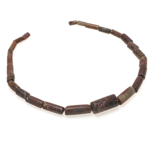 Kolumbien. Fünfundzwanzig Achatperlen (verschiedene Größen, bis L. 3,5  cm, ø bis 1,5 cm).