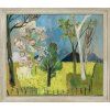 Deutsch, 20 Jh., A. Stöckl. Frühlingslandschaft in den Bergen. Öl/Papier/Karton. 61 x 73 cm. Sign.