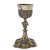 Messkelch. Augsburger Meister FIB, Silber, tw. vergoldet, Emailmedaillons mit Darstellungen aus dem Leben Christi. Leicht besch., min rest., fleckig. H. 25 cm.