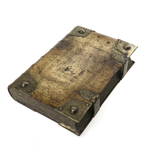 Schatulle in Buchform. L. 43 cm.