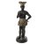 Allegorie des Erdteils Amerika. Metallguss, farbig glasiert. H. 77 cm. Best, ein Zehe fehlt.