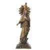 Mariengnadenbild. Holz, Reste von Farb- und Goldfassung. Besch., rest. H. 21 cm.