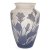 Vase. Überfangglas mit blauem Glockenblumendekor. Bez. Gallé. H. 12 cm.