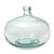 Kugelflasche. Hellgrünes Glas. H. 16 cm.