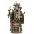 Hl. Josef mit dem Jesuskind. Holz, übergangene Farbfassung, im Sockel Mariengnadenbild aus Wachs. Alpenländisch. Besch., kleine Leistenteile fehlen, rest. H. 61 cm.