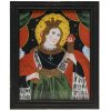 Hinterglasbild. Hl. Barbara. Sign. R. Kurt, in der Art von Sandl. Min. besch., rest. 24 x 19 cm.