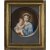 Italien, um 1800. Madonna mit Kind im runden Bildausschnitt. Pastell. 27,5 x 21,5 cm.