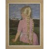 Hilz, Sepp, zugeschrieben. Porträt eines blonden Mädchens mit Zöpfen. Pastell. 80 x 59 cm.