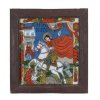 Hinterglasbild. Rumänien, 19. Jh. Darstellung des Heiligen Georg. Tempera/Glas. 40 x 36 cm. Minim. Alterungsspuren.