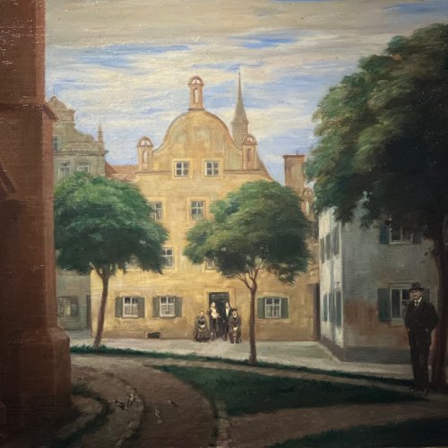 Königsberger, E. Deutsch, 20. Jh. Landshut Öl/Lw. 68 x 88,5 cm. Unsign.