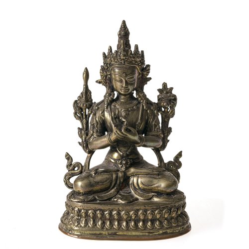 Tibet, 19. Jh. Bronze. Tara mit Geste der Diskussion (