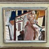Gubler, Max. Selbstporträt (?). Öl/Lw. 27 x 35 cm. Sign., dat. 55.