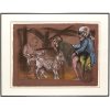 Hrdlicka, Alfred. Ziegenstall. Mischtechnik/Kreide/Papier. 48,5 x 67 cm. Sign., dat. 1985.