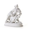 Ariadne auf dem Panther. Anfang 20. Jh. Entwurf Johann Heinrich Dannecker (1758-1841). Biskuitporzellan, ungemarkt. Unterseitig geprägte Modellnummer 