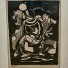 Nerud, Josef Karl. Sinnender Mönch. Tuschzeichnung. 51 x 37 cm. Sign., dat. 49.