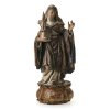 Bayern, Hl. Hedwig. Holz, übergangene Farbfassung. Best., rep. H. 50 cm.